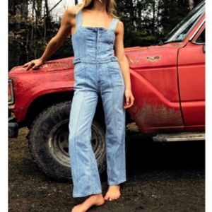 Free People denim jumpsuit